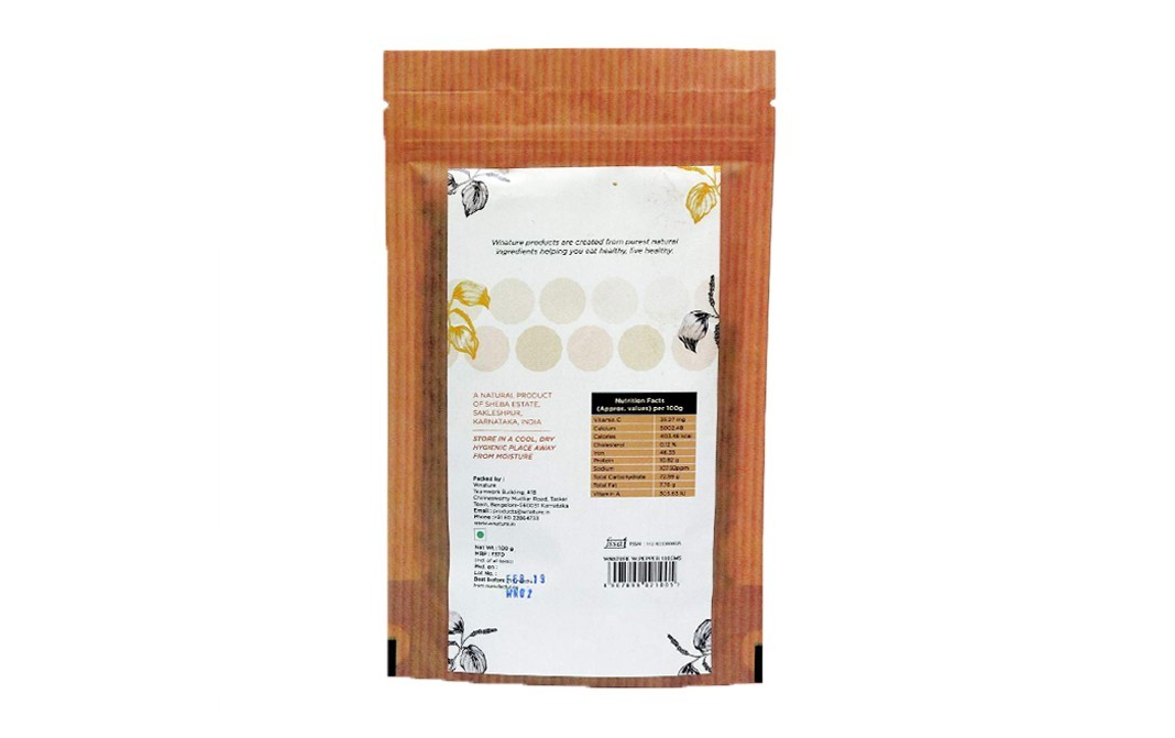 Wnature Pepper Whole White Pepper   Pack  100 grams